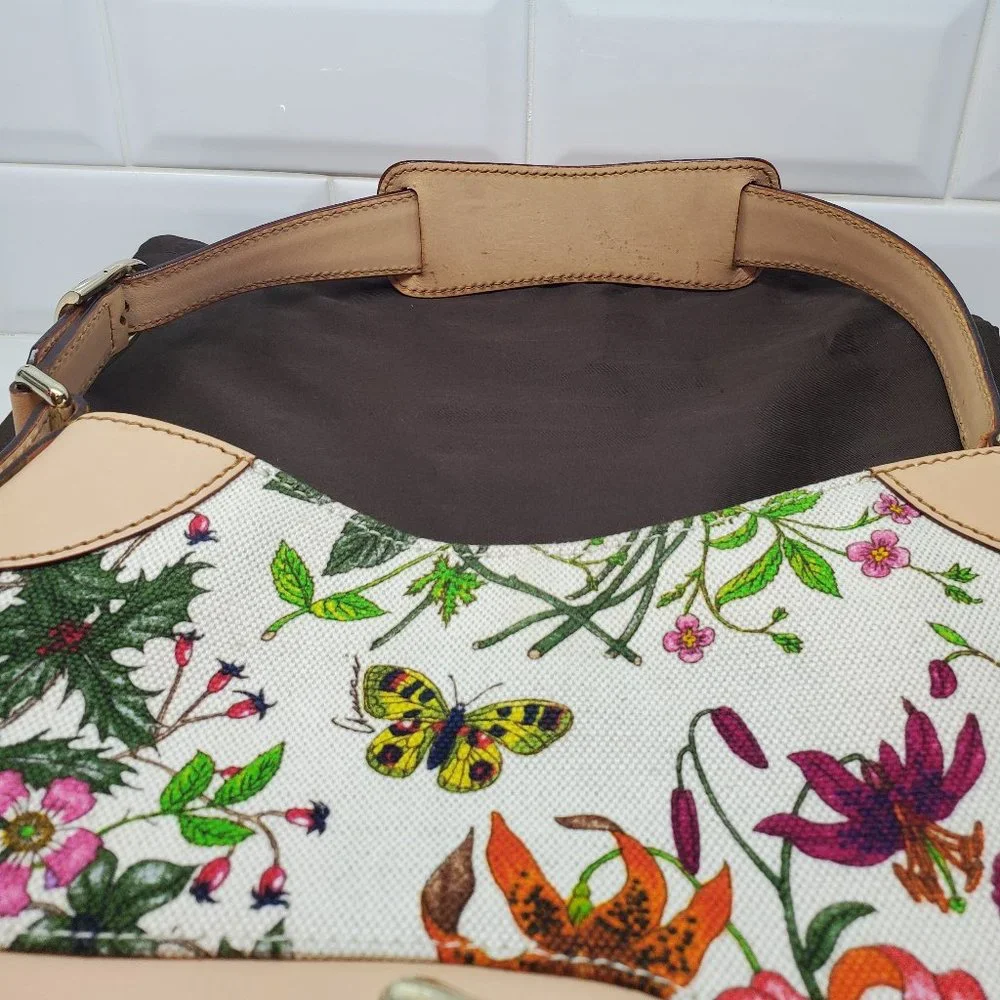 Gucci Flora Hasler Horsebit Hobo - Picture 12 of 16
